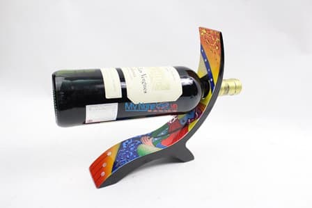 Sculptural Lacquered Wine Pourer With Wooden Base | Traditional Vietnamese Artistry