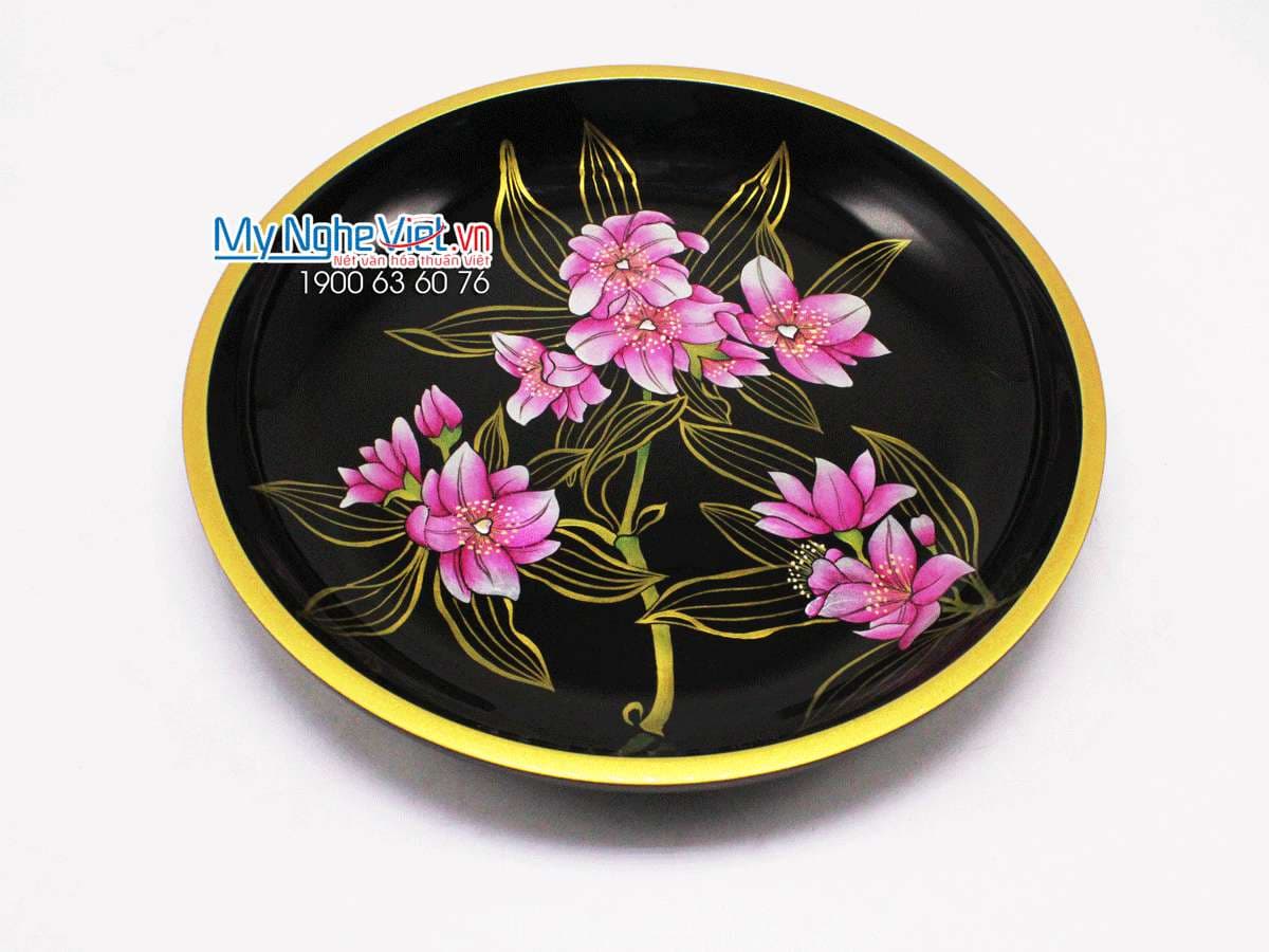 Slim Lacquerware Plate | Heritage Son Mai Craftsmanship