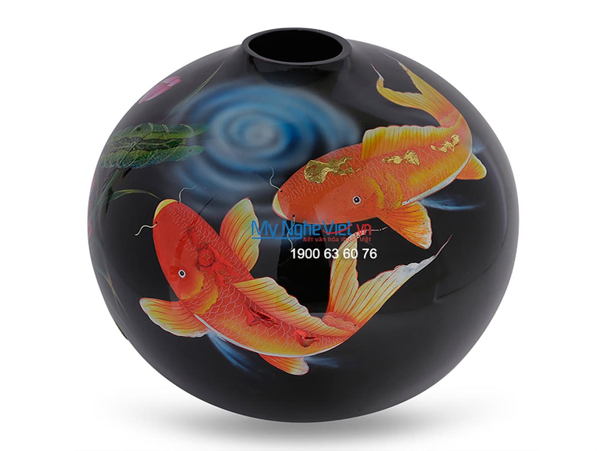 Exquisite Handcrafted Lacquer Vase | Authentic Vietnamese Heritage