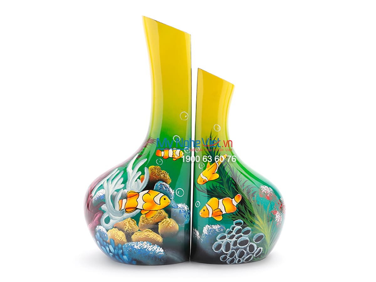 Exquisite Handcrafted Lacquer Vase | Traditional Vietnamese Artistry