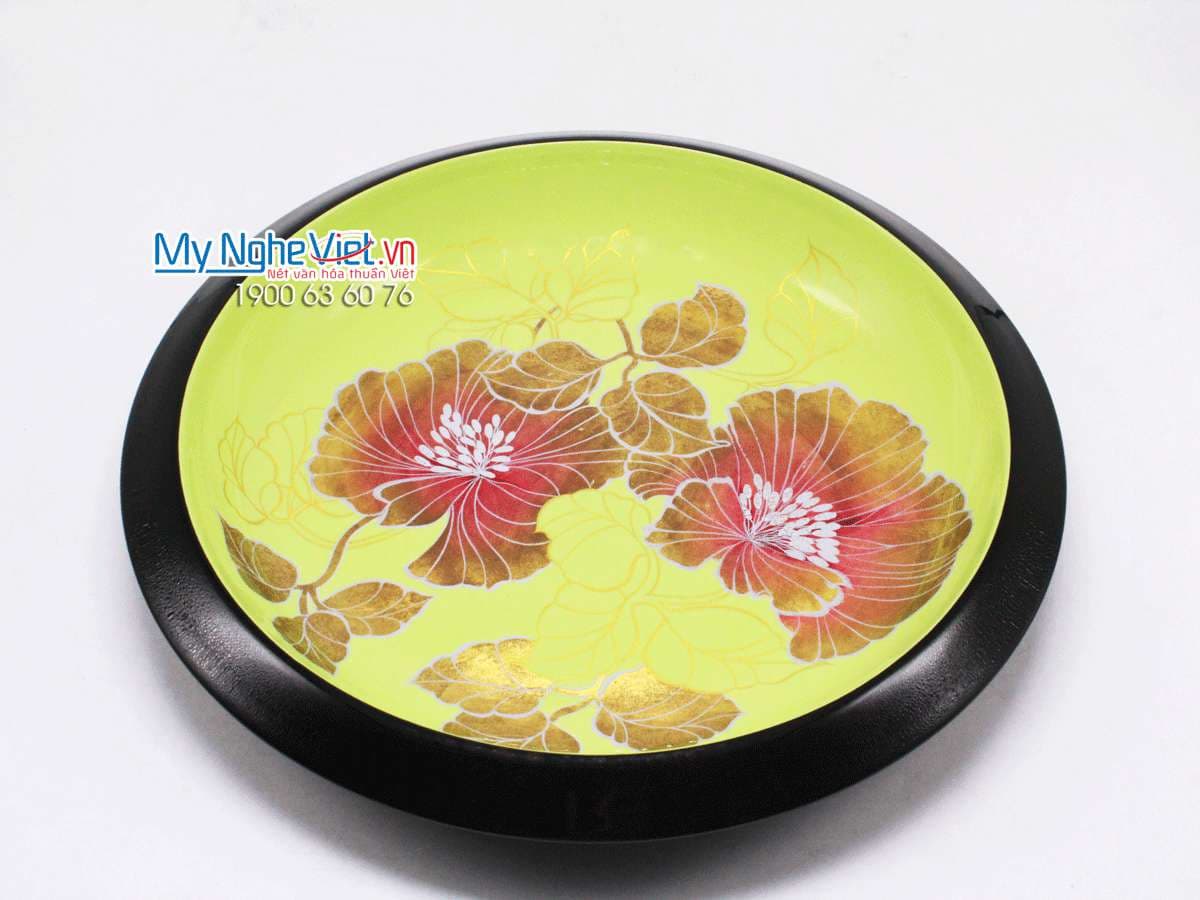 Meticulously Handcrafted Lacquerware Plate | Authentic Bình Dương Artistry